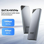 EAGET SE630D M.2 NVMe SATA Dual Protocol SSD Kabinet Understøtter maks. 8TB 10Gbps Type-C Eksternt SSD Kabinet