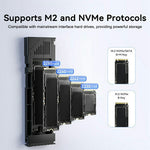 EAGET SE630D M.2 NVMe SATA Dual Protocol SSD Kabinet Understøtter maks. 8TB 10Gbps Type-C Eksternt SSD Kabinet