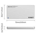 EAGET SE810N M.2 NVMe SSD-kabinet i aluminiumslegering 10 Gbps USB-C eksternt SSD-kabinet understøtter maks. 8 TB