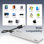 EAGET SE811N M.2 NVMe SSD Enclosure Type-C 10Gbps Aluminum Alloy External Hard Drive Case Support 8TB Max