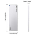 EAGET SE811N M.2 NVMe SSD Enclosure Type-C 10Gbps Aluminum Alloy External Hard Drive Case Support 8TB Max