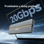 EAGET SE2100 M.2 NVMe SSD Enclosure 20Gbps USB 3.2 Gen2X2 Type-C Aluminum Alloy External SSD Case