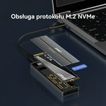 EAGET SE2100 M.2 NVMe SSD Enclosure 20Gbps USB 3.2 Gen2X2 Type-C Aluminum Alloy External SSD Case