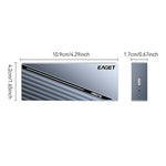 EAGET SE4100 40Gbps USB 4.0 M.2 NVMe SSD Enclosure for 2230 / 2242 / 2260 / 2280 SSD Up to 8TB