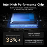 UGREEN D703 40Gbps M.2 NVMe SSD Enclosure with Dual-Chip Cooling Fan, Thunderbolt 4 Compatible, Supports up to 8TB
