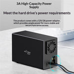 BLUEENDLESS Dual-Bay Hard Drive Enclosure USB3.0 5Gbps RAID 0 / 1 / JBOD SATA 2.5 / 3.5 Inch HDD SSD External Storage