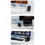 BLUEENDLESS Dual-Bay Hard Drive Enclosure USB3.0 5Gbps RAID 0 / 1 / JBOD SATA 2.5 / 3.5 Inch HDD SSD External Storage