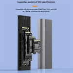BLUEENDLESS M.2 SSD Enclosure NVMe / SATA Dual Protocol Type-C External SSD Reader for Mobile Storage