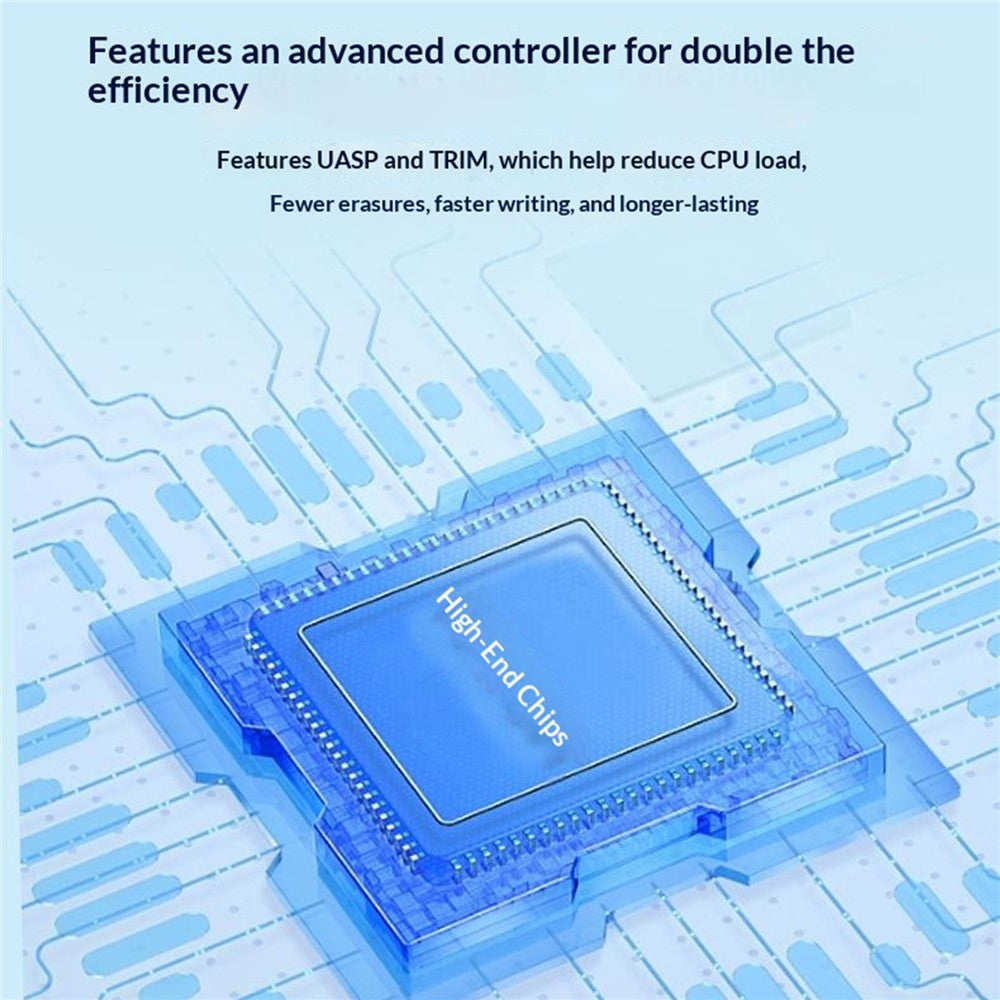 BLUEENDLESS M.2 SSD Enclosure NVMe / SATA Dual Protocol Type-C External SSD Reader for Mobile Storage