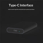 BLUEENDLESS MSATA SSD Enclosure Type-C USB3.1 Gen1 Aluminum Alloy Heat Dissipation External Reader for Laptop Old SSD