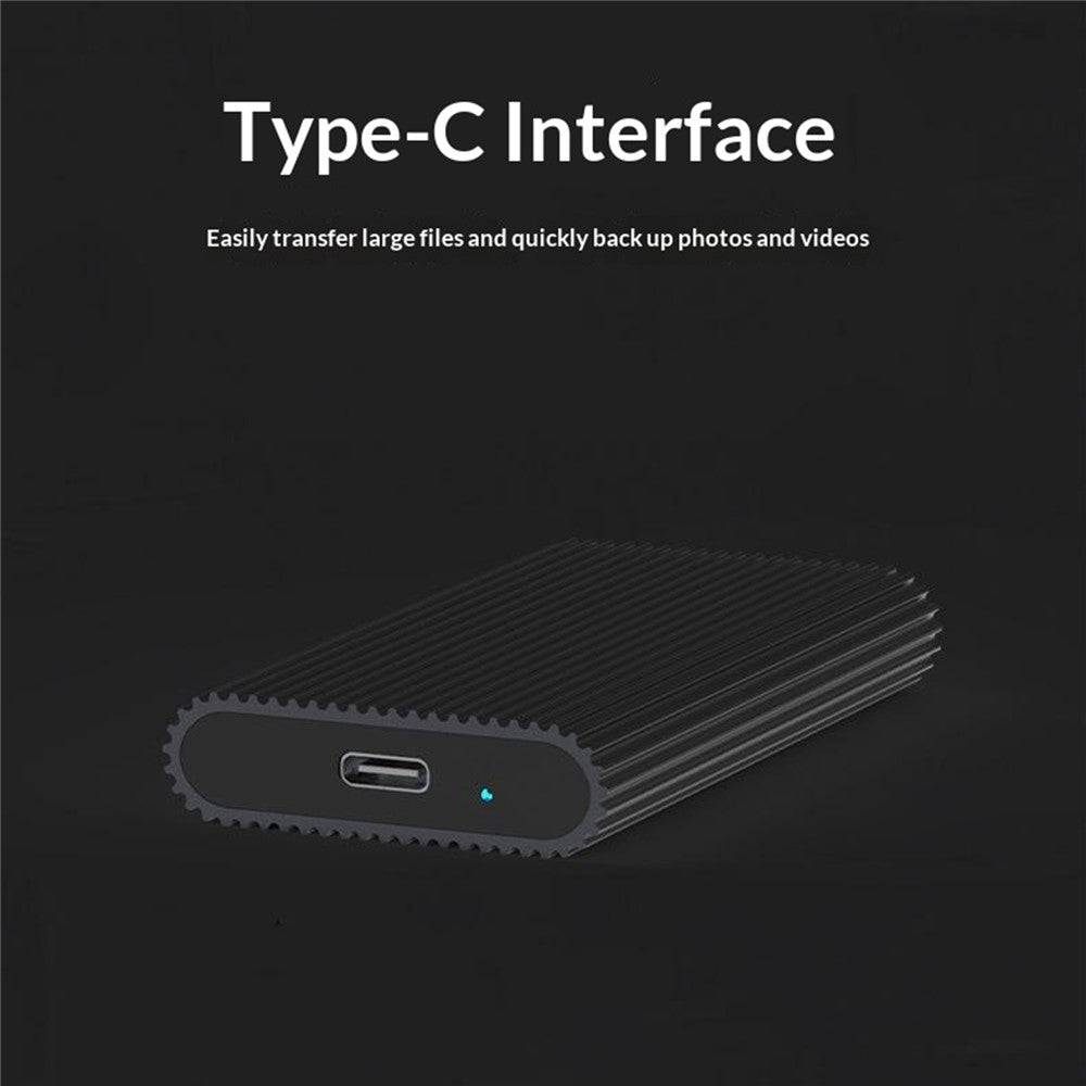 BLUEENDLESS MSATA SSD Enclosure Type-C USB3.1 Gen1 Aluminum Alloy Heat Dissipation External Reader for Laptop Old SSD