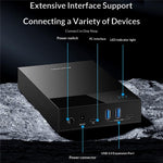 BLUEENDLESS MR35T HUB Desktop 3,5 tommer Harddisk Kabinet 20TB Stor Kapacitet Ekstern Strømforsynet Lagerudvidelseshub