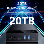 BLUEENDLESS MR35T HUB Desktop 3,5 tommer Harddisk Kabinet 20TB Stor Kapacitet Ekstern Strømforsynet Lagerudvidelseshub
