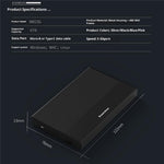BLUEENDLESS MR23G 2.5 Inch SATA Hard Drive Enclosure USB 3.0 Type-C External HDD SSD Case for Laptop PC TV PS4 Router
