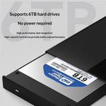 BLUEENDLESS MR23G 2.5 Inch SATA Hard Drive Enclosure USB 3.0 Type-C External HDD SSD Case for Laptop PC TV PS4 Router