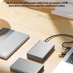 BLUEENDLESS U23Q Tyk Version 2.5 Tommer Harddisk Kabinet USB3.0 5Gbps Type-C Understøtter 12.5 / 15mm Drev Op til 4TB