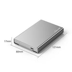 BLUEENDLESS U23Q Slim Version 2,5-tums hårddiskkabinett USB 3.0 5 Gbps Typ-C Stöder 7/9,5 mm-diskar upp till 4 TB