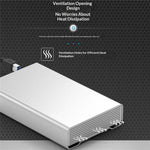 BLUEENDLESS U35Q USB 3.0 Type-B 3.5 Inch SATA Hard Drive Enclosure 20TB Capacity Aluminum Passive Cooling for Desktop