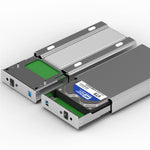BLUEENDLESS U35Q USB 3.0 Type-B 3.5 Inch SATA Hard Drive Enclosure 20TB Capacity Aluminum Passive Cooling for Desktop