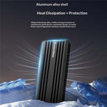 BLUEENDLESS M6NA M.2 NVMe SSD Enclosure USB3.2 Gen2x2 20Gbps Aluminum Alloy External Hard Drive Case for 8TB SSD