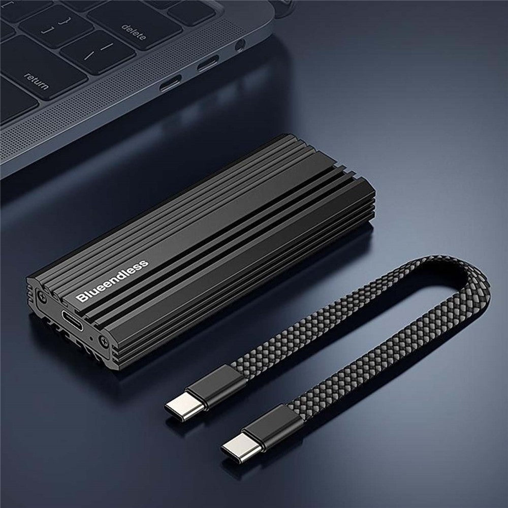 BLUEENDLESS M6NA M.2 NVMe SSD Enclosure USB3.2 Gen2x2 20Gbps Aluminum Alloy External Hard Drive Case for 8TB SSD