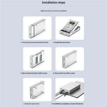 BLUEENDLESS U35KS aluminiumslegering 3,5 tommer harddisk kabinet SAS / SATA understøtter USB 5Gbps op til 20TB til stationær HDD SSD