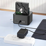 BLUEENDLESS HD07S Dual-Bay Hard Drive Dock 2.5 / 3.5 Inch SATA / SAS HDD / SSD 10Gbps USB3.2 12V / 4A 40TB Capacity