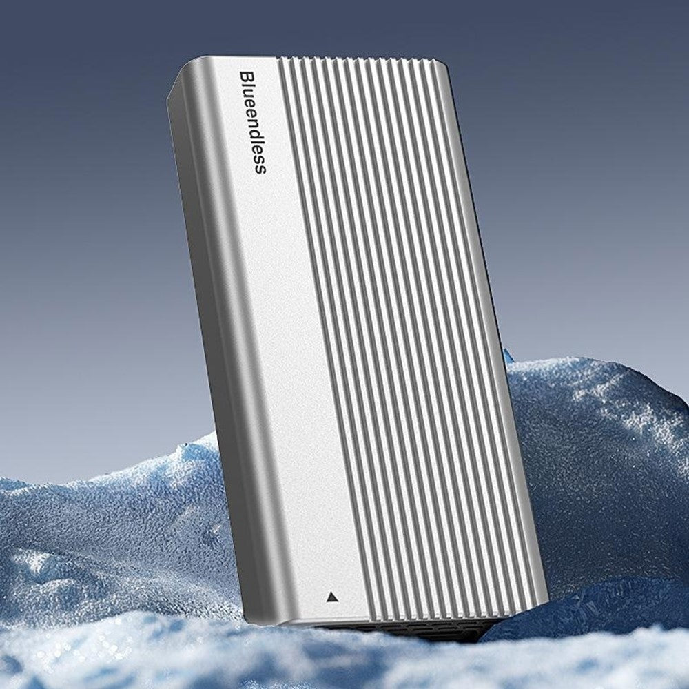 BLUEENDLESS M280U4C USB4 M.2 NVMe SSD Kabinet 40Gbps Turbofan-køling Aluminiumslegering til Thunderbolt 3 / 4 Bærbar