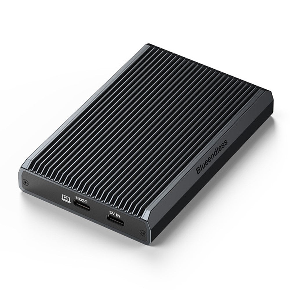 BLUEENDLESS DB280A3 Dual-Bay M.2 NVMe / SATA RAID Enclosure 20Gbps Hardware RAID Offline Clone for Laptop Phone Tablet