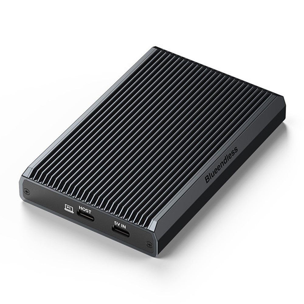 BLUEENDLESS Dobbelt Bay M.2 NVMe Kabinet 10Gbps USB3.2 Gen1 Ekstern SSD Kabinet til Telefon Tablet Spillekonsol