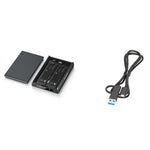 BLUEENDLESS Dobbelt Bay M.2 NVMe Kabinet 10Gbps USB3.2 Gen1 Ekstern SSD Kabinet til Telefon Tablet Spillekonsol