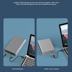 BLUEENDLESS Aluminum Hard Drive Enclosure USB 3.0 5Gbps for 2.5 / 3.5 Inch SATA HDD SSD Up to 20TB
