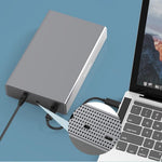 BLUEENDLESS Aluminum Hard Drive Enclosure USB 3.0 5Gbps for 2.5 / 3.5 Inch SATA HDD SSD Up to 20TB