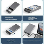 BLUEENDLESS Aluminum Hard Drive Enclosure USB 3.0 5Gbps for 2.5 / 3.5 Inch SATA HDD SSD Up to 20TB