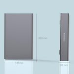 BLUEENDLESS Aluminum Hard Drive Enclosure USB 3.0 5Gbps for 2.5 / 3.5 Inch SATA HDD SSD Up to 20TB