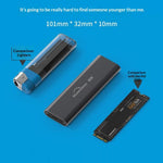 BLUEENDLESS D2802N M.2 NVMe SSD-kabinet JMS583-controller 10 Gbps USB 3.1 Gen2 Type-C ekstern harddiskboks