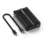 BLUEENDLESS DM280U4F USB4 Hard Drive Enclosure 40Gbps M.2 NVMe SSD External Case with Aluminum Fin Heat Sink