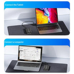 BLUEENDLESS DM280U4F USB4 Hard Drive Enclosure 40Gbps M.2 NVMe SSD External Case with Aluminum Fin Heat Sink