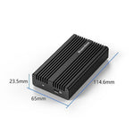 BLUEENDLESS DM280U4F USB4 Hard Drive Enclosure 40Gbps M.2 NVMe SSD External Case with Aluminum Fin Heat Sink