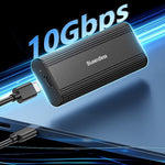 BLUEENDLESS DM2821SN M.2 SSD Enclosure Dual Protocol NVMe SATA USB 3.2 Gen2 10Gbps Passive Cooling External Hard Drive Case