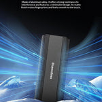 BLUEENDLESS DM2821SN M.2 SSD Enclosure Dual Protocol NVMe SATA USB 3.2 Gen2 10Gbps Passive Cooling External Hard Drive Case