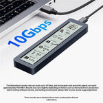 SHUOLE SL-TP26-P M.2 NVMe SSD Enclosure Smart LCD Display 10Gbps USB-C Aluminum Alloy Hard Drive Case