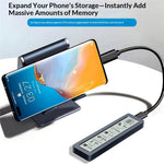 SHUOLE SL-TP26-P M.2 NVMe SSD Enclosure Smart LCD Display 10Gbps USB-C Aluminum Alloy Hard Drive Case