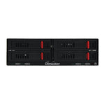 Four-Tray Hard Disk Drive Enclosure Chassis HDD Enclosure Multi-Disk SATA Internal Hard Drive Case Support 2.5-inch SATA I / II / III HDD / Hard Disk / SSD