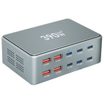 390W GaN Charger Type-C + USB-A 10 Ports Desktop Charging Station for Phone Tablet Laptop