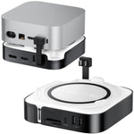 LEMORELE TC800 9-i-1 USB-C-hubb för Mac Mini M4/M4 Pro USB TF SD-kort 10 Gbps M.2 NVMe SSD-kortplats Dubbel 4K 60Hz expansionsdocka