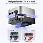 LEMORELE TC800 9-i-1 USB-C-hubb för Mac Mini M4/M4 Pro USB TF SD-kort 10 Gbps M.2 NVMe SSD-kortplats Dubbel 4K 60Hz expansionsdocka