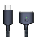 D039 2m USB-C to Compatible with MagSafe 3 Nylon Braided 140W PD Fast Charging Cable for MacBook Pro 16 Inch