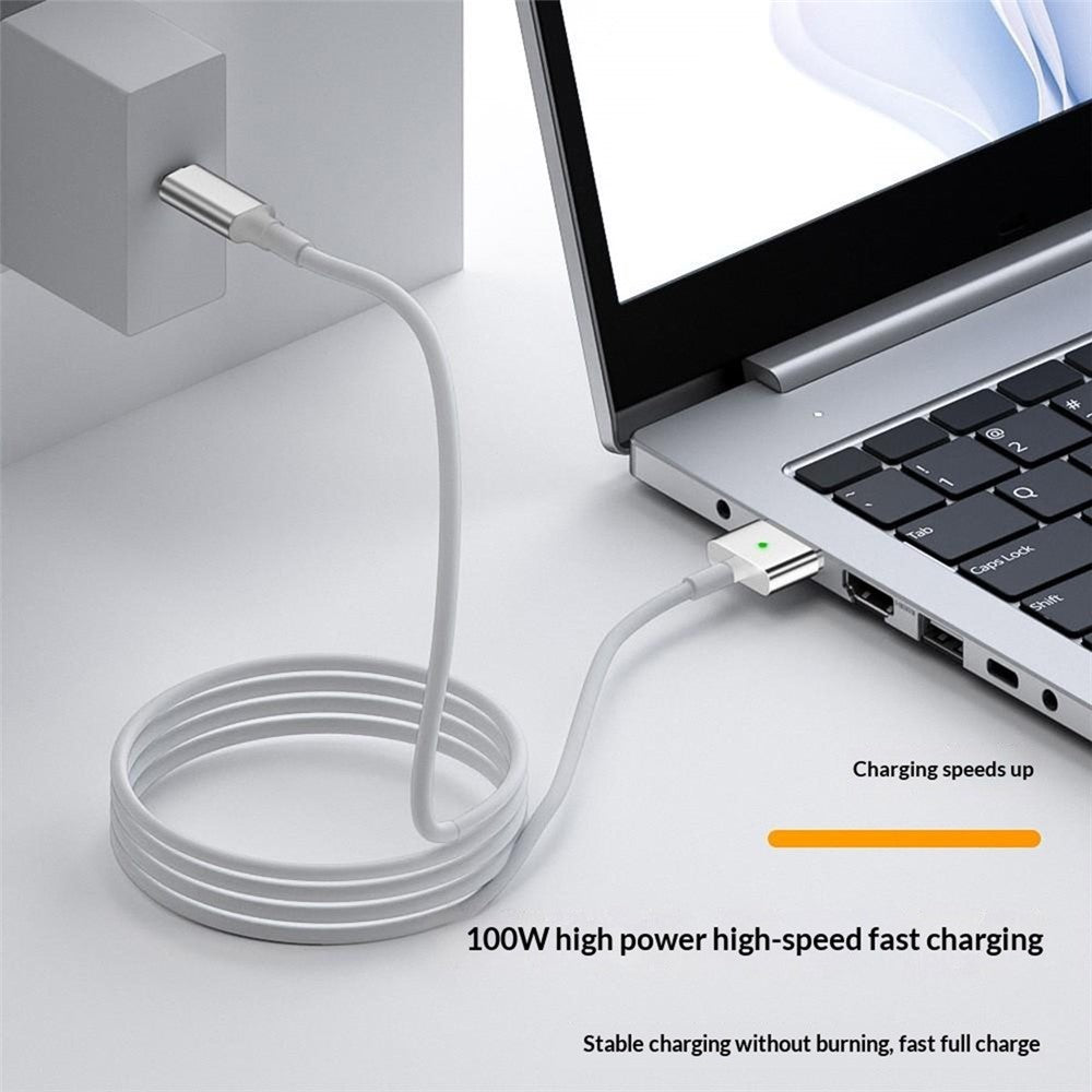 D036 1,8 m USB-C han til kompatibel med MagSafe 2 opladningskabel 100W PD hurtigopladningskabel til MacBook Air / Pro 2012-2016