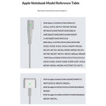 D036 1,8 m USB-C han til kompatibel med MagSafe 2 opladningskabel 100W PD hurtigopladningskabel til MacBook Air / Pro 2012-2016